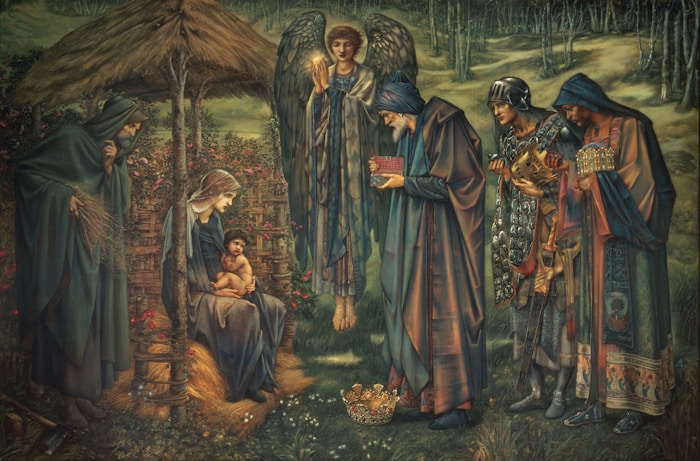 Fine art painting detail